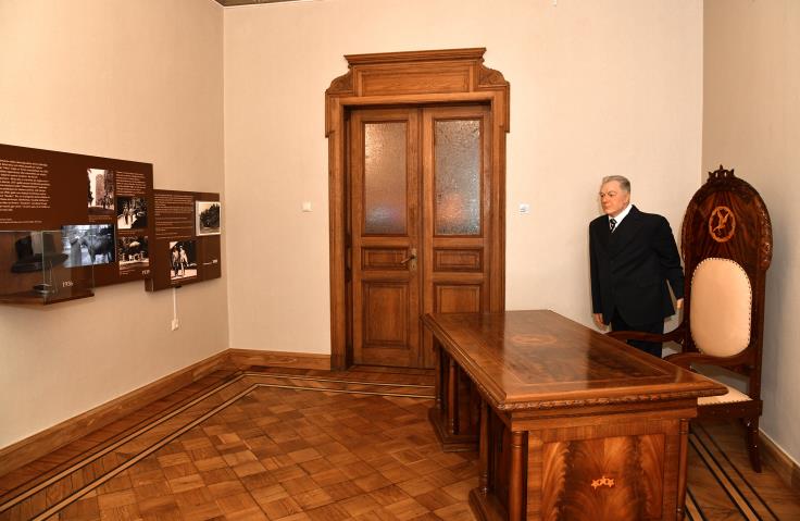Dauderu nama vēsturei veltīta ekspozīcija - Kārļa Ulmaņa darba kabinets. 2019. gads